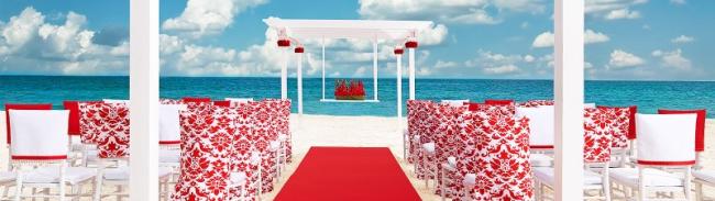 Red & White Wedding Ceremony
