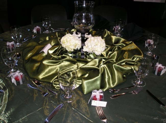 White Hydrangea Centerpiece Share This wedding reception centerpiece has 