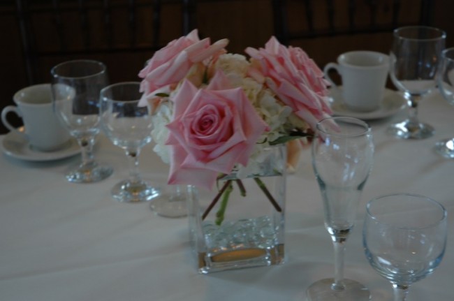 rose decoration for center piece table weddings