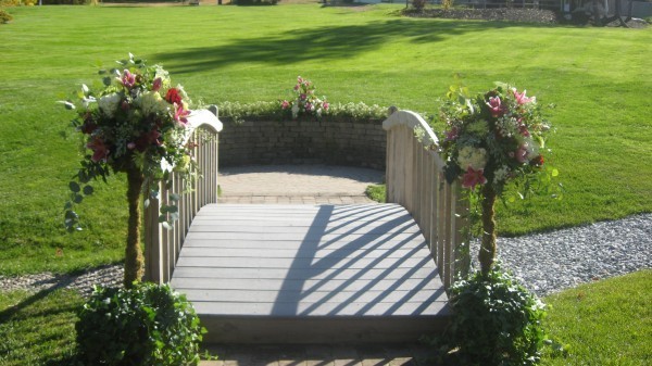 wedding flowers and topiaries