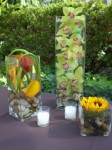 Ricker Rocks & Orchids Tall Centerpiece