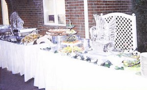 Catering With Ice Sculpture