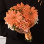 Orange Gerbera Daisy Bouquet