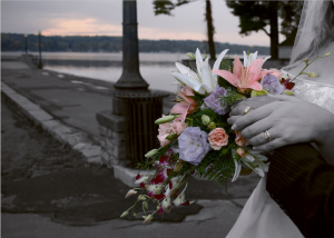 Sunset Wedding Portrait 