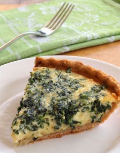 Spinach and Gruyere Quiche