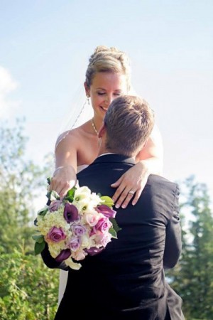 Purple and White Bouquet