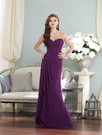 Strapless chiffon