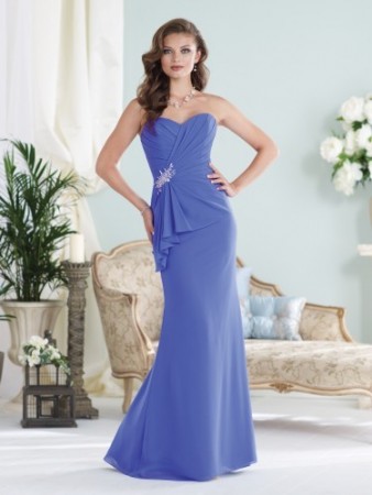 Strapless chiffon