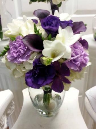 Purple Bridesmaid's Bouquet