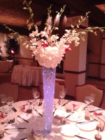 Tall Wedding Reception Centerpiece