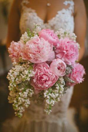 Bride Bouquet With Peonies