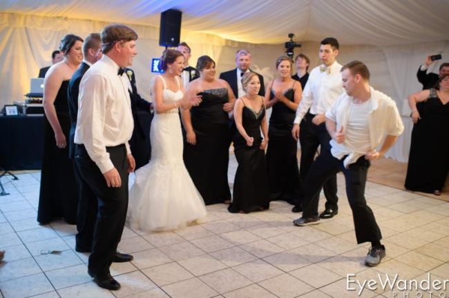 Dance Off At The Reception 