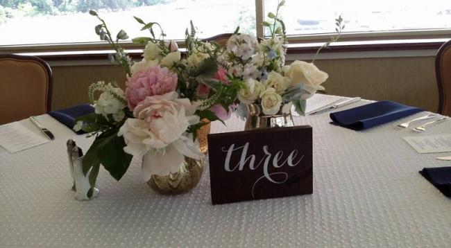 Golden Cup Flower Centerpiece