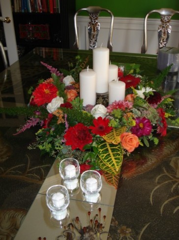 Candle Ring Wreath with Four Candles