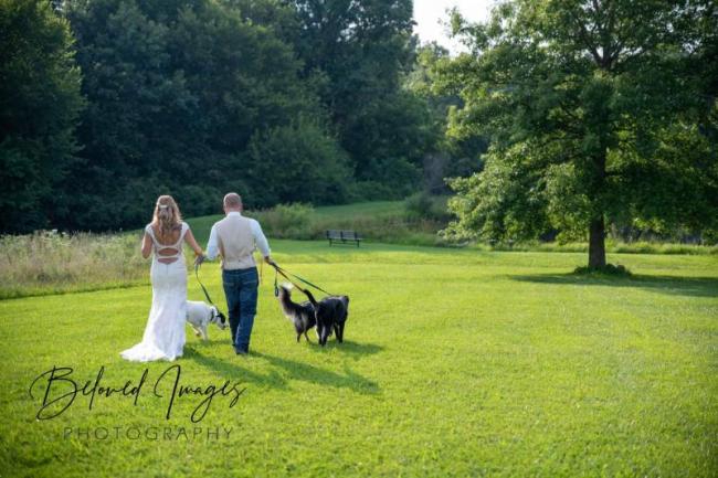 First Stroll as Husband & Wife