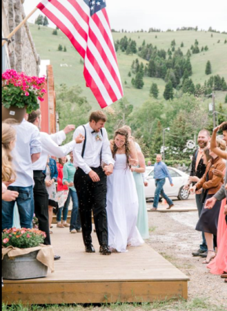 Leaving the reception