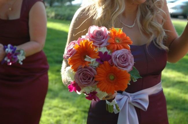 Beautiful and Bright Bridesmaid Bouquet