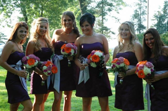 Colorful Bridesmaid Bouquets