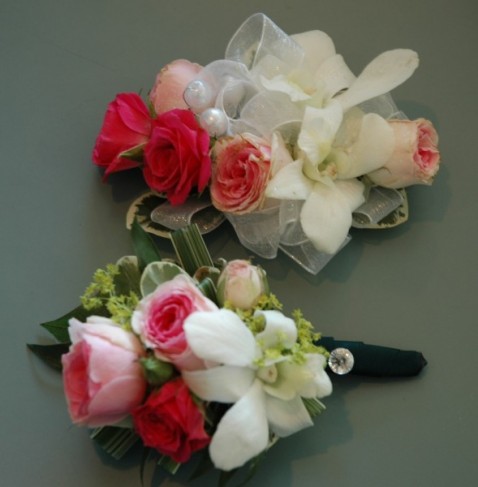 Rose Corsage and Boutonniere