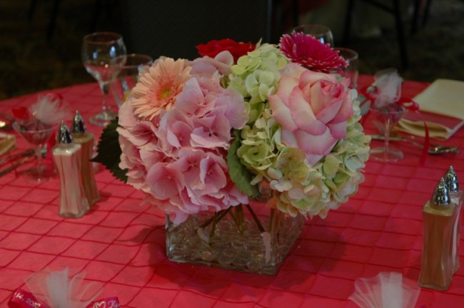 Pastel Reception Flowers