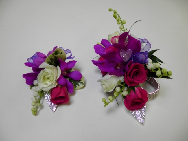 Matching Corsage & Boutonniere