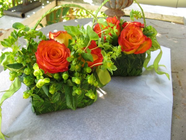 Flower Girl Ivy Baskets