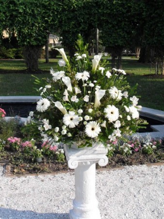 Gorgeous White Altar Arrangement