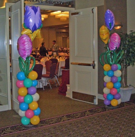 Photo Gallery - Photo Of Flower Balloon Columns