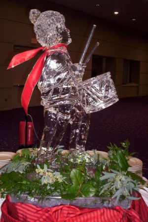 Little Drummer Boy Holiday Ice Sculpture-Carving