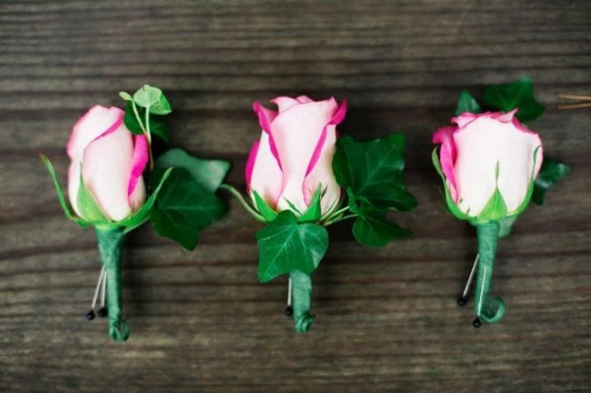 Hot Pink Boutonnieres