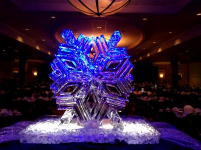 Snowflake Ice Sculpture