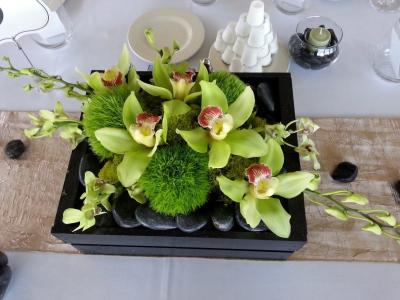 Green Wedding Centerpiece