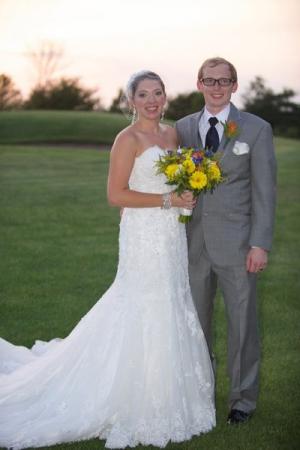 Bride & Groom Wedding Portrait Outdoors