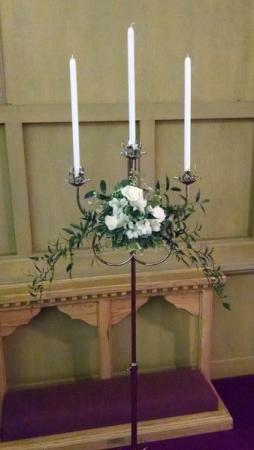 Wedding Ceremony Flowers in White