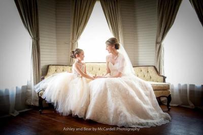 Bride and Flower Girl