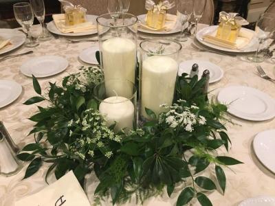 Candle Wreath Centerpiece