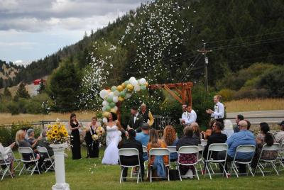 Ceremony at lilacs