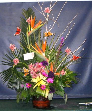 Asian Spring Flower Arrangement