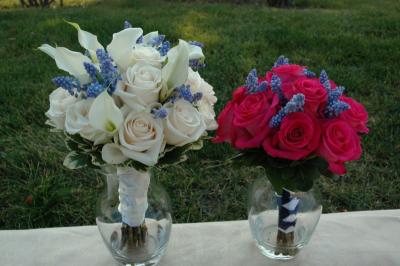 Hand Tied Bridal Bouquet & Bridemaid Bouquets