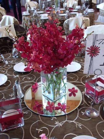 Red Table Centerpiece