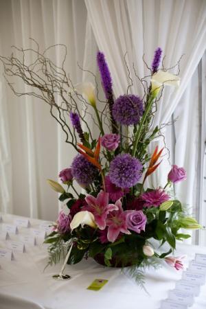 Wedding Sign In Table Arrangement