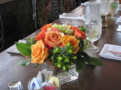 Hydrangea & Rose Centerpiece