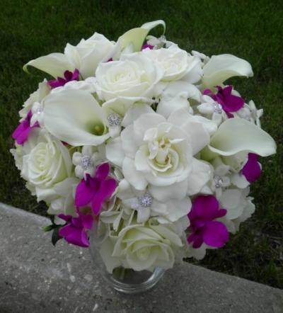 Gardenia, Calla lily, Hydrangea Bridal Bouquet