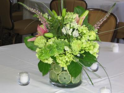 Green Reception Centerpiece