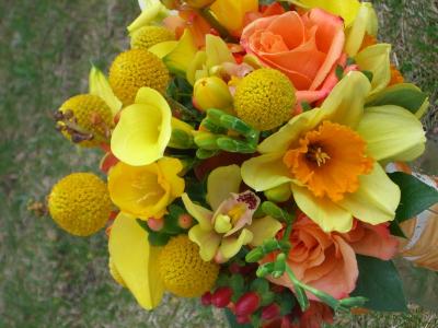 Spring Time Color Wedding Bouquet