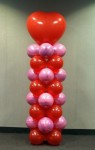 Balloon Heart Column