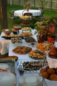 Bridal Shower Food Setup