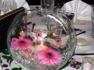 Bubble Ball With Gerberas and Orchids