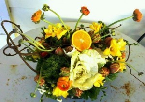 Citrus Inspired Arrangement