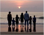 Family photo on the beach Family Portrait on the Beach